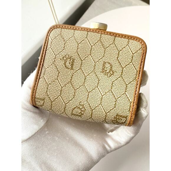 Authentic Dior Honeycomb Canvas Wallet - Picture 5 of 10